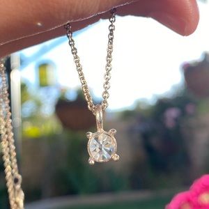 Vintage Jewel Necklace with Three Pendants